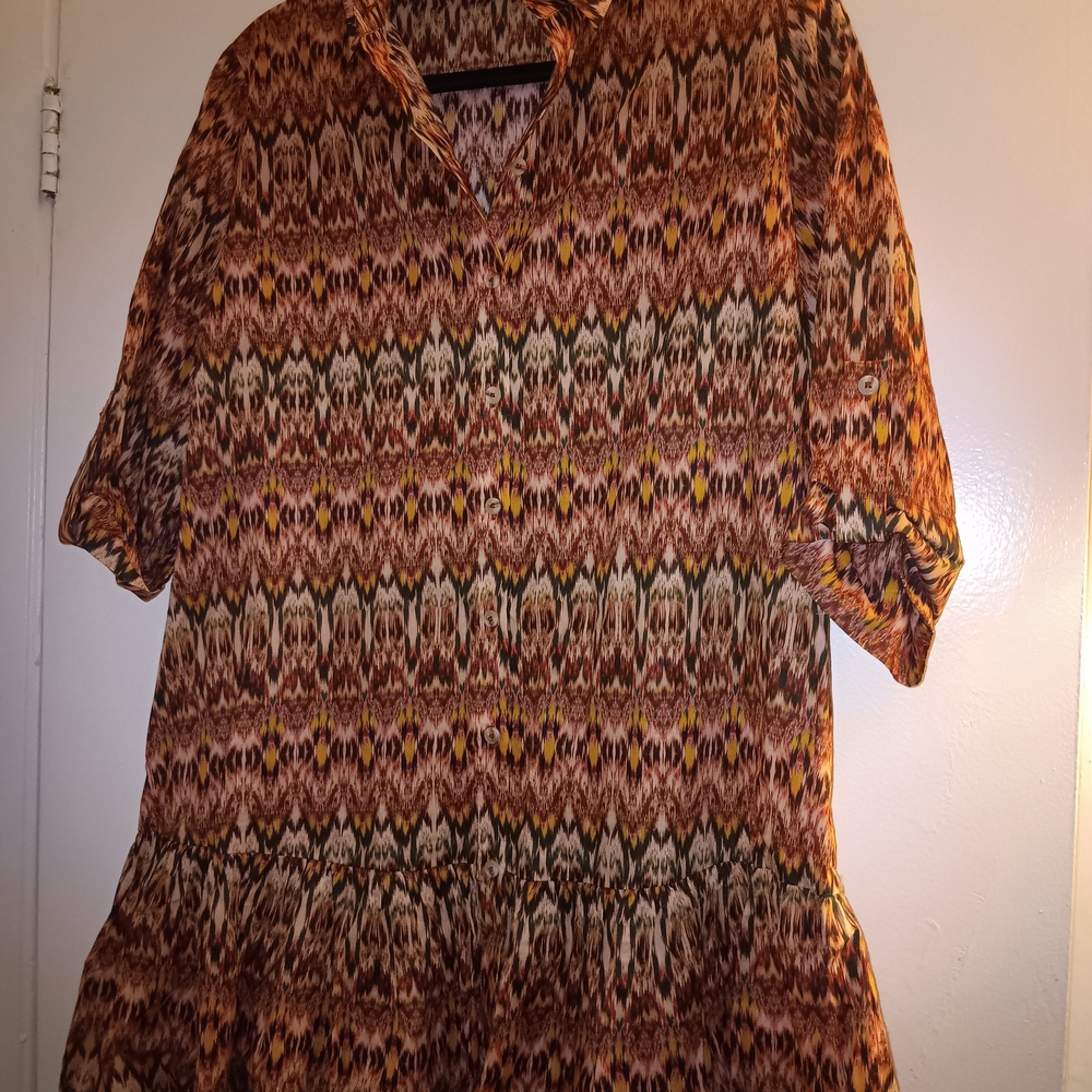 Shoshanna Multicolor Patterned Dress